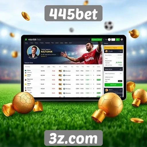 Interface de usuário da plataforma 445bet